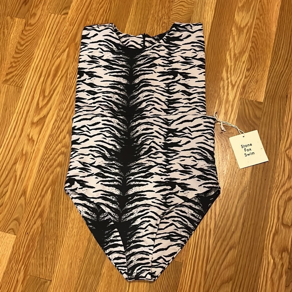 NWT Free People STONE FOX Nayda One Piece Swimsuit $190 Size Large La Tigre - Picture 8 of 15